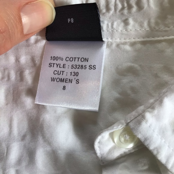 SOLD PATAGONIA white 100% cotton blouse - Picture 5 of 5